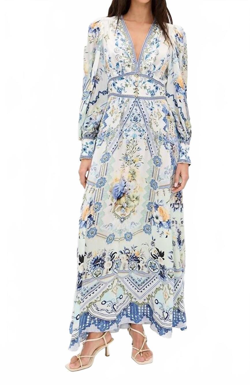NEW CAMILLA shaped waistband maxi dress in my homespun heart